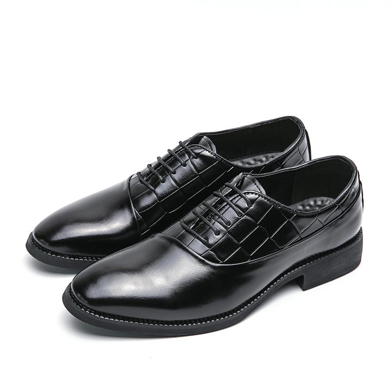 Men's Shoes Large Size New Leather Shoes Fashion British Style Casual Leather Shoes Trend Business Dress Shoes