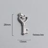 Retro Titanium Steel Cross Necklace Pendant - Stainless Steel DIY Jewelry Accessory, Fade-Resistant