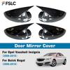Car Decoration For Buick Regal Opel Vauxhall Ignia 2008-2016 Carbon Fiber Glossy Black Car Rearview Accessories Styling
