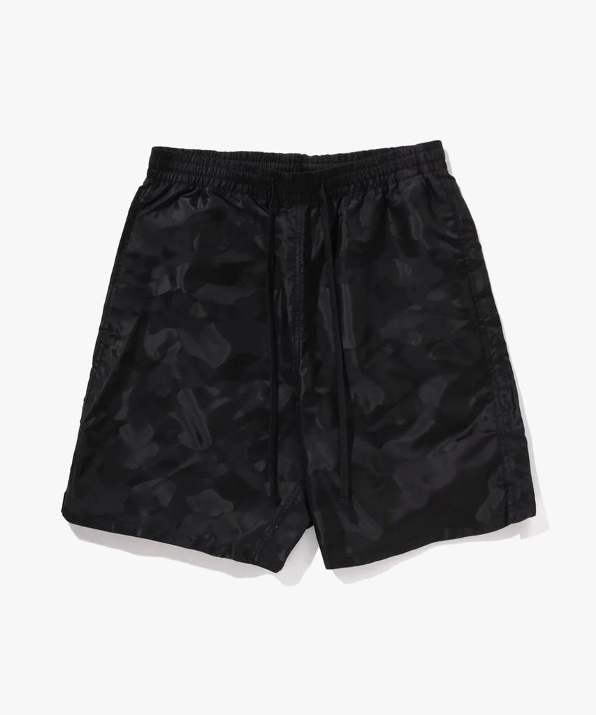 Beipeu Solid Camo Bathing Ape Logo Shorts (M) Black