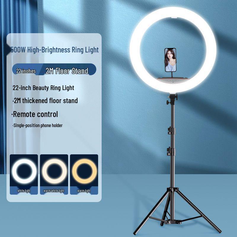 22-Inch Ring Light with Stand: Perfect for Mobile Streaming, Selfies, and TikTok.