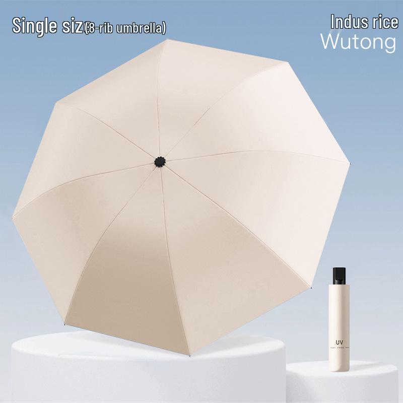 Men's High-End Automatic Folding Umbrella, UV Protection & Rainproof, Customizable for Business and Sunshade.