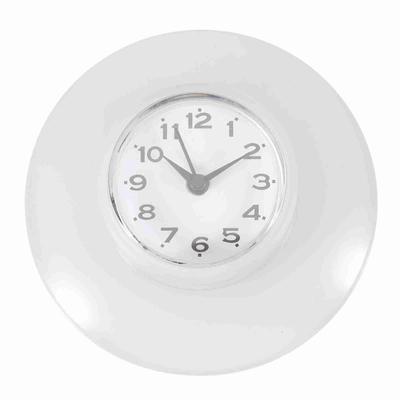 Koupelna Kuchyně Zrcadlo Přísavka Nástěnné Hodiny Sprcha Vodotěsné Quartzové Hodiny Dekorace Bílá