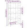 VidaXL Bibliothèque sonoma gris 78,5x33x153 cm bois d'ingénierie 835257