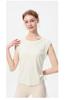 Women's Quick-Dry Slimming Sleeveless Tank Top with Side Drawstring for Running, Fitness, and Yoga