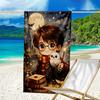 Ultra-Soft Beach Towel with Harry Potter Theme,Ideal for Pool - Camping, Diving - Perfect Travel Essential, Vibrant Beach Towel.