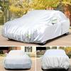 Car Cover Protection Outdoor Exterior Sun Snow UV Winter Summer SUV Sedan Auto Sunshade Dustproof Waterproof Black Silver