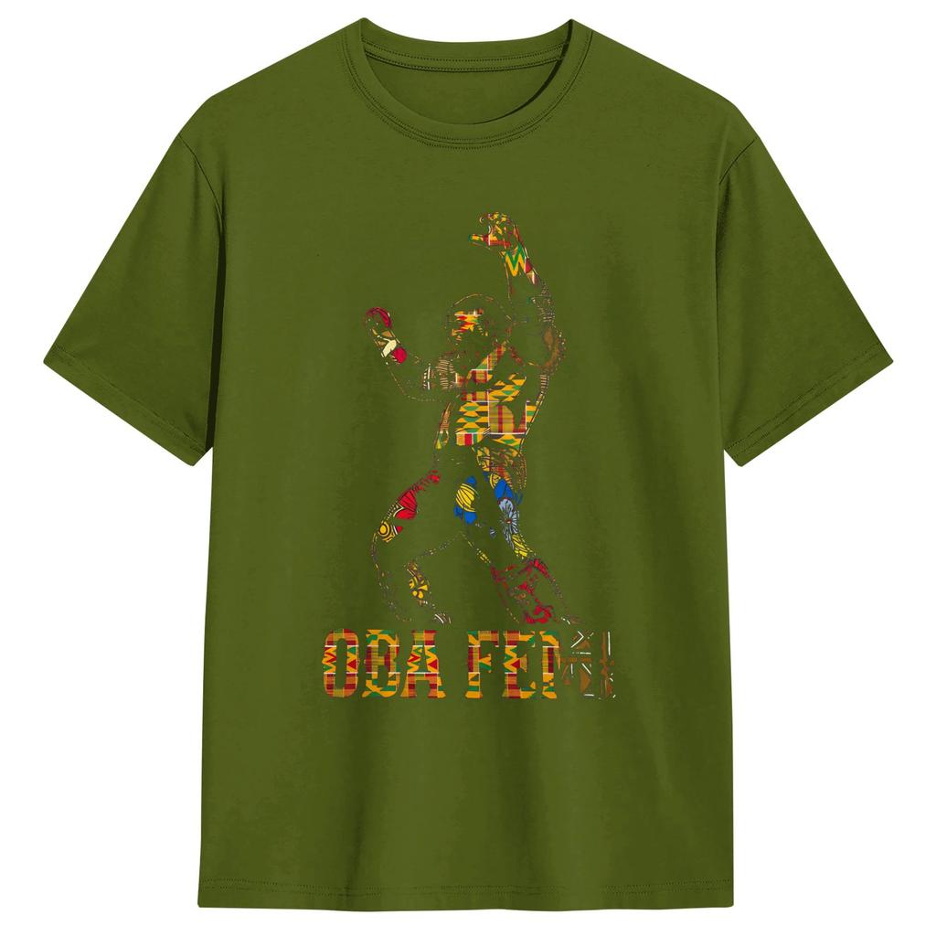 Unisex TShirt Oba Femi Black History T Shirts Hippie Summer Tee Shirt Aesthetic Pure Cotton Tops Gift