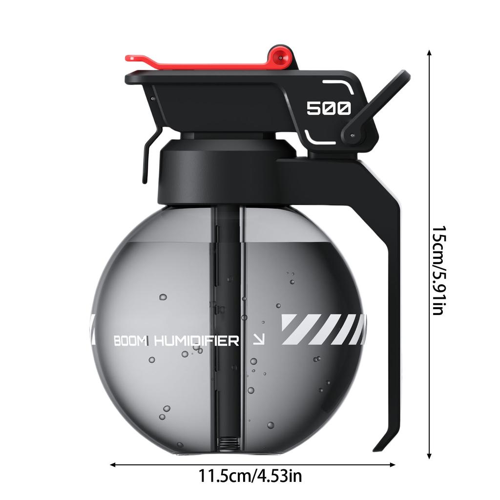 Humidificador de Granada de Mano Moderno Botella Pulverizadora Decorativa Para Uso Doméstico y de Oficina Gadget Decorativo