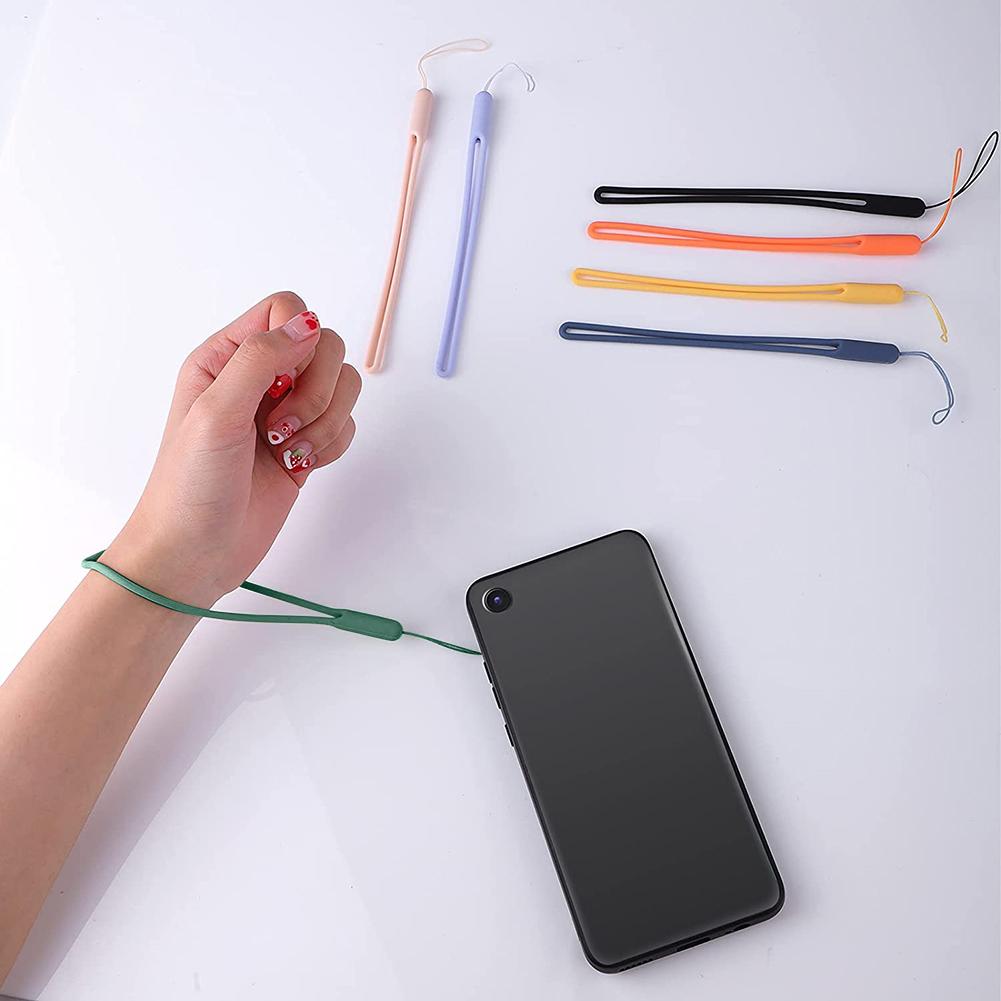 Wrist Straps Hand Lanyard Silicone Charms for Mobile Phone Camera Keys Cord Chain Cute Lanyard Keychain Keycord Hanging Rope