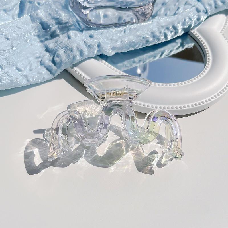 Mermaid Princess Hairpin Fashion Girl's Transparent Advanced Sense Dazzling Pearly Grab Clip Hair Clip Hair Accessories