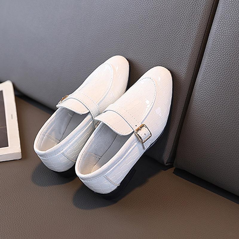 Dětská obuv Móda Chlapci Černé baleríny Všestranná školní vystoupení Boty s nízkým podpatkem