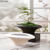 Minimalist Elliptical Ceramic Vase Plant Pots Table Decoration Flower Arrangement Creativity Floral Vases Room Aesthetic Decor