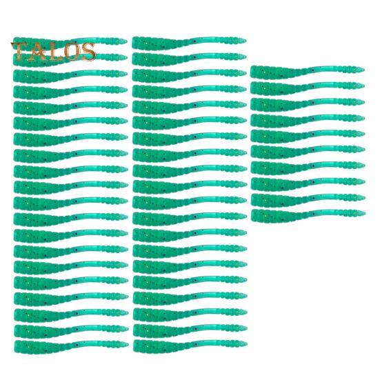 

50 шт./компл. 4 см/0,4 г мягкий червь приманка реалистичная бионический спиральный личинка искусственный цветной червь приманка пресноводная соленая рыба аксессуары A