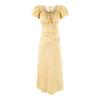 Premium Summer New French Gentle and Elegant Jacquard Drawstring Temperament Waist and Thin Long Dress