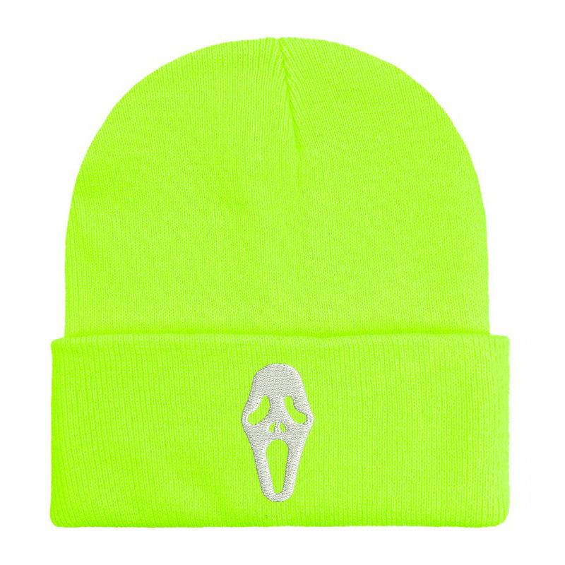 Hot-selling scream killer mask knitted hat autumn and winter fashion trend couple wool hat