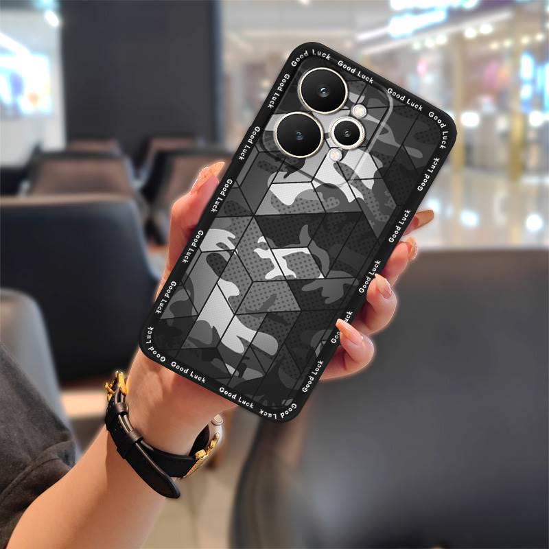 Lux Anime Girl Case for OPPO Realme15 Pro 5G - Solid Color, Youthful Design, Overseas Version