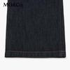 MO&Co. Women's Mid-Waist Wide-Leg Denim Trousers