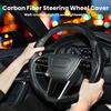 Carbon Fiber Steering Wheel Cover 3PCS Set – Anti-Slip, Scratch-Resistant, Universal Fit For 14–16 Inch Wheels – Interior Car Accessories For