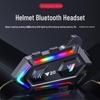 Y20 Bluetooth Full-Face Helmet Headset with RGB Lights and Heavy Bass