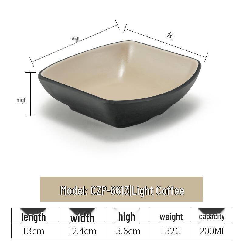 NaiDuo Retro Melamine Deep Round Dining Plates (2-Pack)