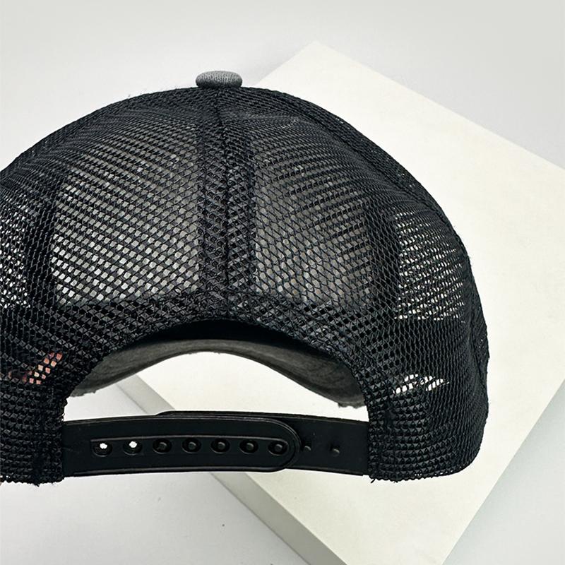 And Women Color Contrast Broken Style Baseball Caps Distressed Air Permeable Mesh Sun Protection Vintage Trucker Caps All-Match Minimalist Fashion