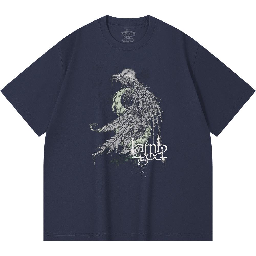230 Gsm 100% Cotton Heavy Metal T-Shirt Rock Band Popular Music Print Unisex Heavy Cotton T Shirt