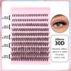 Extensions de Cils Faux DIY - Segmentés 30D, 40D, 50D, 80D pour Auto-Application