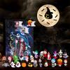 Adventní kalendář pro panenky Halloween obsahuje 24 dárků, adventní kalendář s hororovými postavami Halloween, odpočítávací kalendář Halloween s hračkami s překvapením