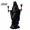 Einzigartige Fantasy-Skulptur Hekate Griechische Göttinnen-Statue mit magischen Hunden, Kulturelles Geschenk für Sammler Harzskulptur, Mythologische Figur