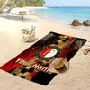 Toalla de Playa Personalizada Impresa Feyenoord Logo de Fútbol Soporte Nombre de Texto Personalizado Toalla Absorbente Para Deporte Viaje Regalo Especial