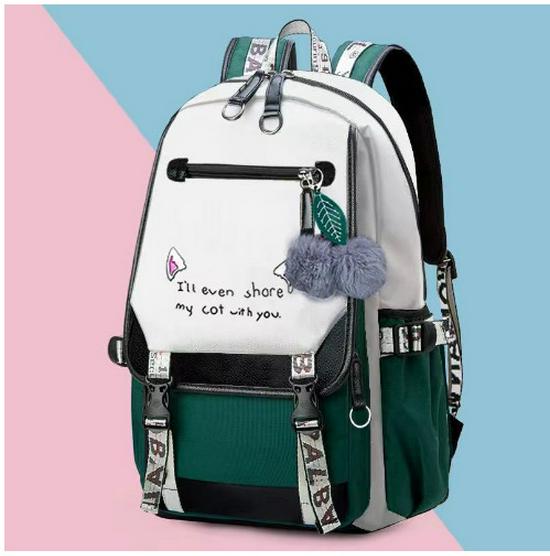 

Жіночий рюкзак великої місткості з тканини Оксфорд: Підходить для подорожей та школи