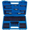 60-Piece Twelve-Point Star and Hex Key Bit Set for Auto Repair & Maintenance
