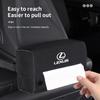 Car Tissue Storage Box Napkin Paper Bag Interior Accessories For Lexus IS250 IS200 NX300h Ct200h RX450 NX ES300h GS350 LX600h UX