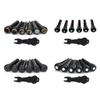 Ebony Guitar Bridge Pins with Bridge Pin Puller Set Bass Guitar Bridge Pegs Stringed Instruments String Nail Remover