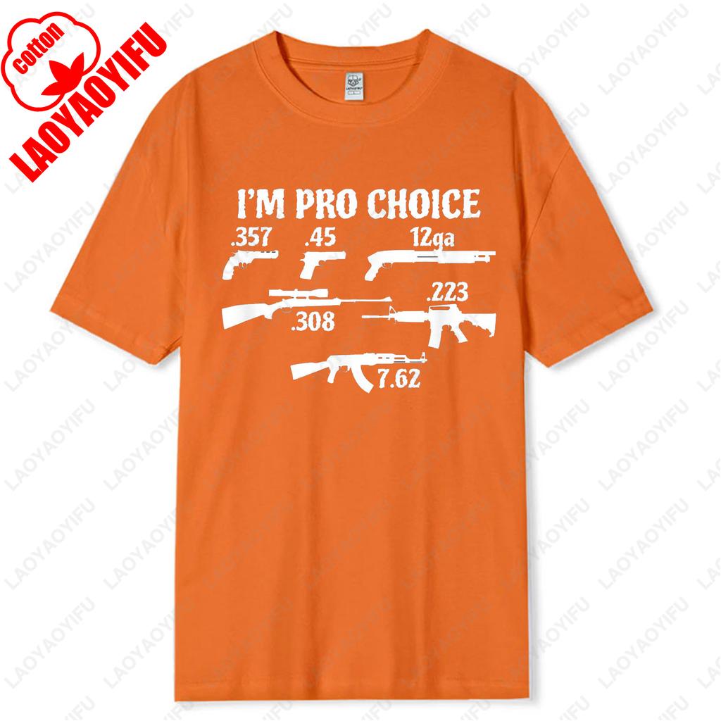 Im Pro Choice Pick Your Caliber Pro Gun 2A Supporter Gift TShirt Hip Hop Tops Coupons Cotton Birthday Individualistic Trend Tee