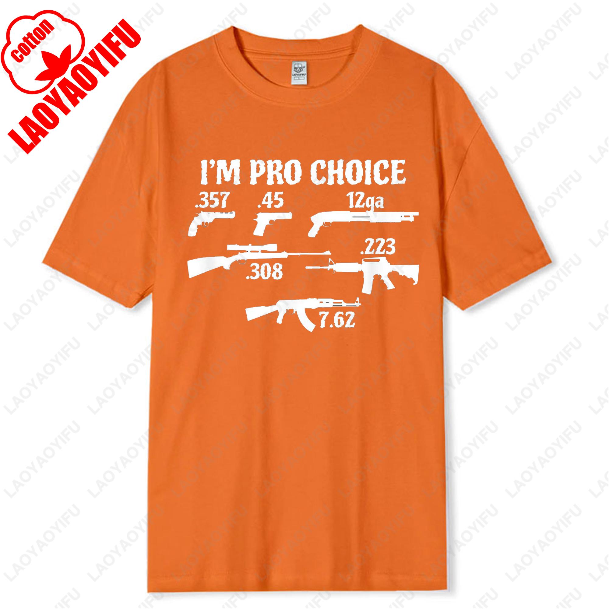 

Im Pro Choice Pick Your Caliber Pro Gun 2A Supporter Gift TShirt Hip Hop Tops Coupons Cotton Birthday Individualistic Trend Tee 4XL