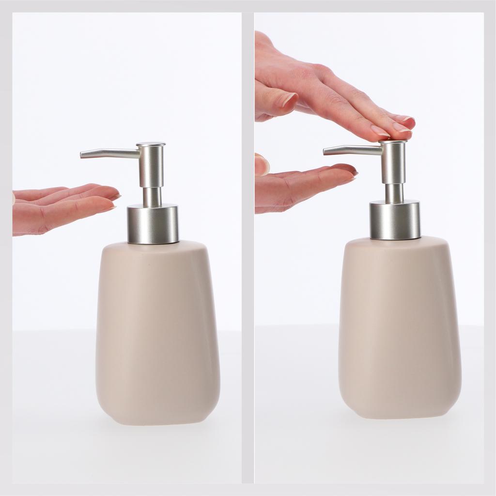 KADAX Dozownik mydła W Płynie Płynu Na mydło 400ml Pojemnik Ceramiczny 