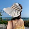 Big eaves empty top sun hat hat women's UV protection versatile face cover sun protection hat outdoor travel show washbasin hat