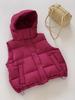 New stand-up collar zipper short down cotton vest women's warm jacket beige vest fashion casual