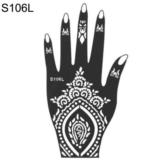 

1шт Индия хна временная татуировка трафарет для одной руки DIY Body Art наклейка
