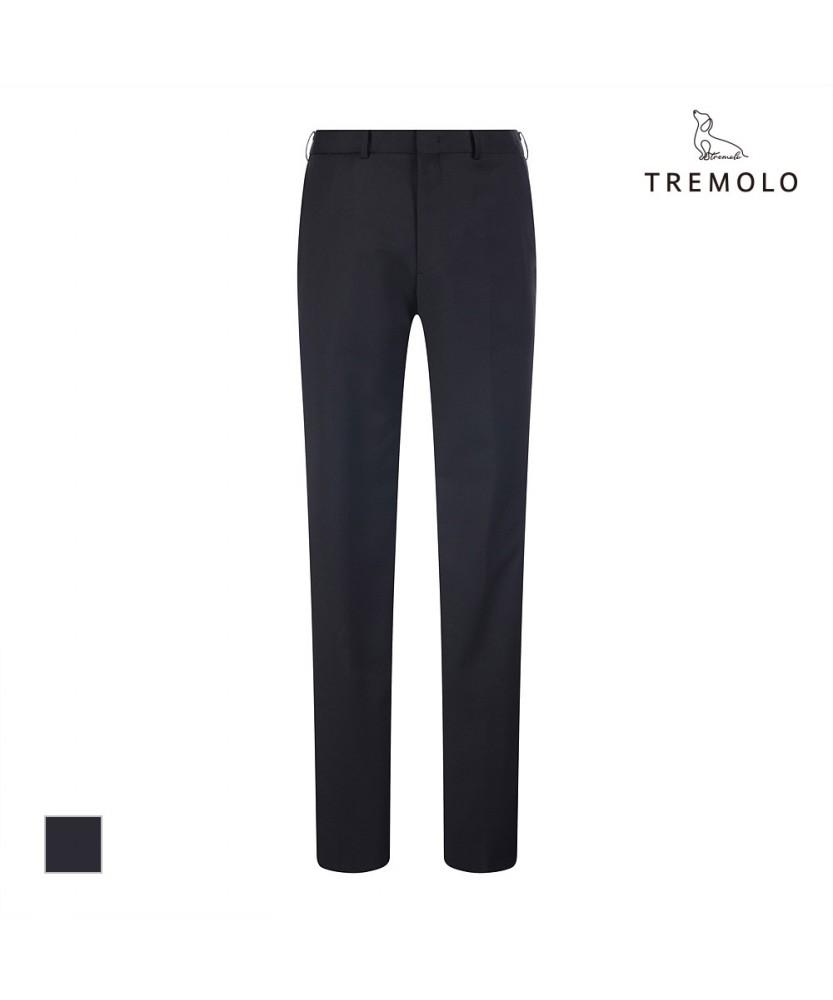 TREMOLO Wool Blend Black Solid Pants_Tgbgb3Sc411