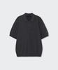 MUSINSA STANDARD Washable Supima Cotton Knitted Polo Shirt [Dark Grey]