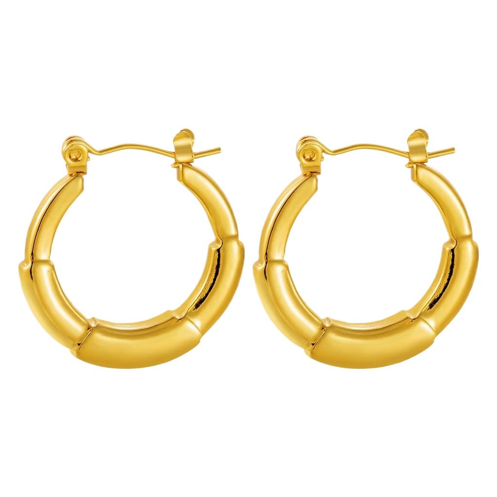 Boucles d'Oreilles en Acier Inoxydable pour Femmes Vintage Luxe Élégant Bijoux en Acier Titane