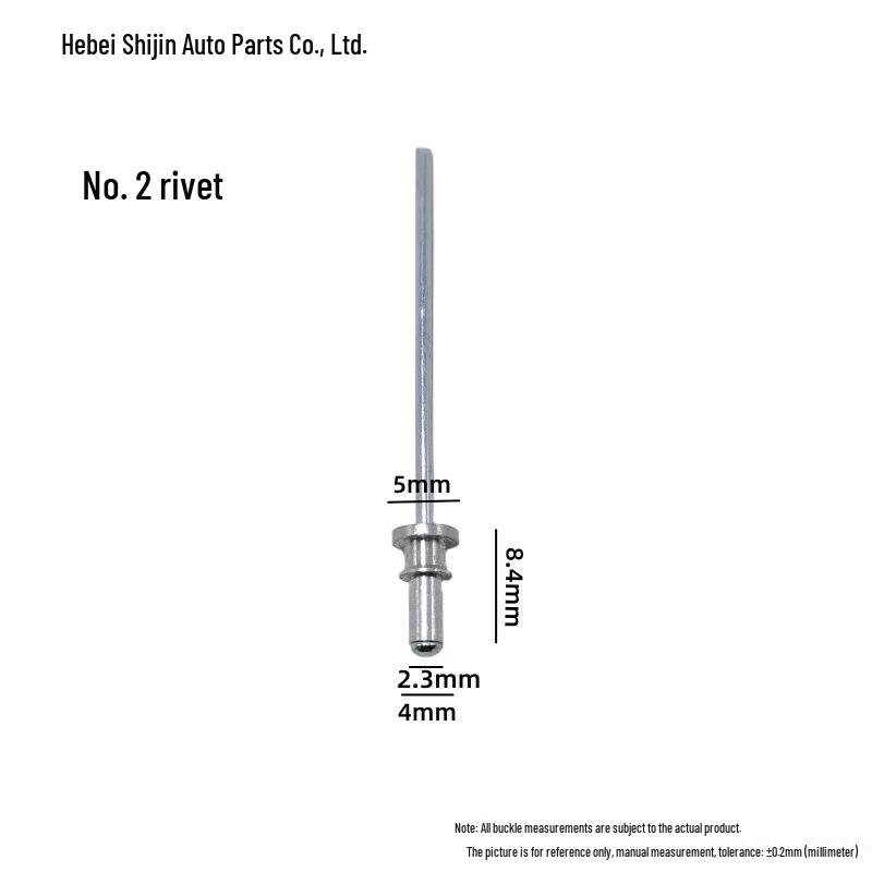 Universal Car Side Window Speaker Rivet - Iron Aluminum Three-Pronged Pull-Through Flowering Design