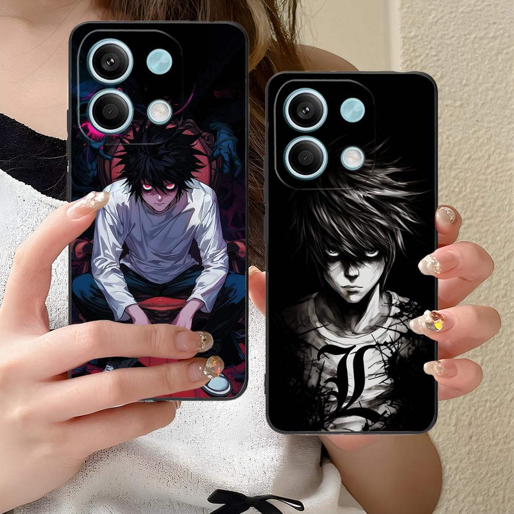 Death Note L Lawliet Mobile Phone Case for Xiaomi Redmi 15 14 13 12 A5 3 2 1 C Plus 4G 5G Colorful Printing Cover Cover Pretty