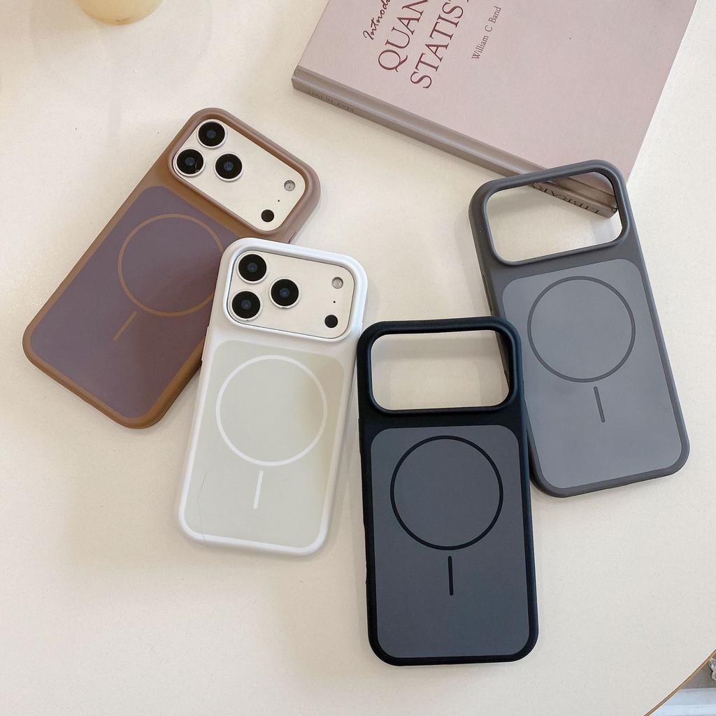 Applicable To Apple 17ProMax Official Liquid Thin Ring Magnetic Mobile Phone Case iPhone16 Silicone Anti-drop Protective Case