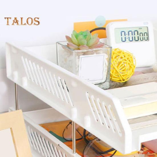 3 Tier Stackable Letter Tray Desk Paper Organizer Plastic File Document Storage Rack for Home Office School