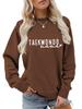 Women's Taekwondo Mama Casual Fashion Sweatshirt: Versatile, Comfortable & Stylish