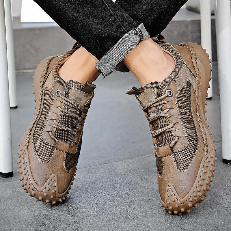 Męskie trampki Zamszowe męskie mokasyny Męskie buty biznesowe Ręcznie robione oddychające obuwie do chodzenia